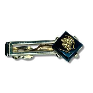 Vintage SWANK Intaglio Roman Tie Clip